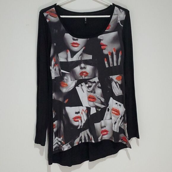 EDISTA Medium Black Long Sleeve Shirt - Picture 1 of 7